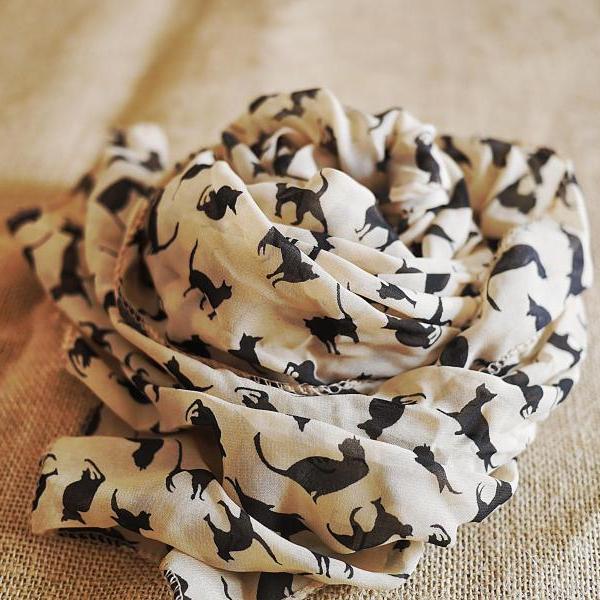 Infinity Cat Silk Scarf 16.99 on Luulla